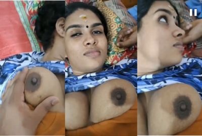 Tamil XXX MMS Of Squeezing A Milf’s Milky Boobs