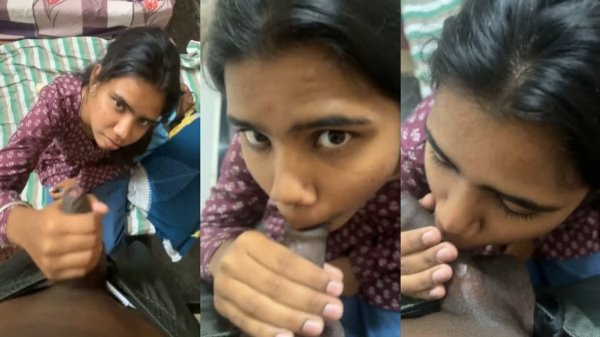 Indian Porn Of Teen Sister’s Blowjob Enjoyed By Her Elder Brother
